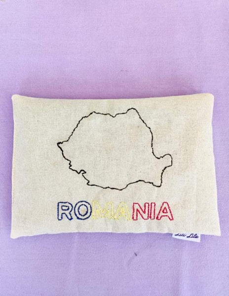 harta Romania brodata